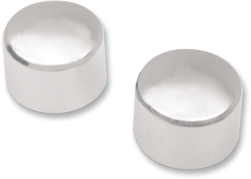 Axle Caps - Chrome - Front - Pair