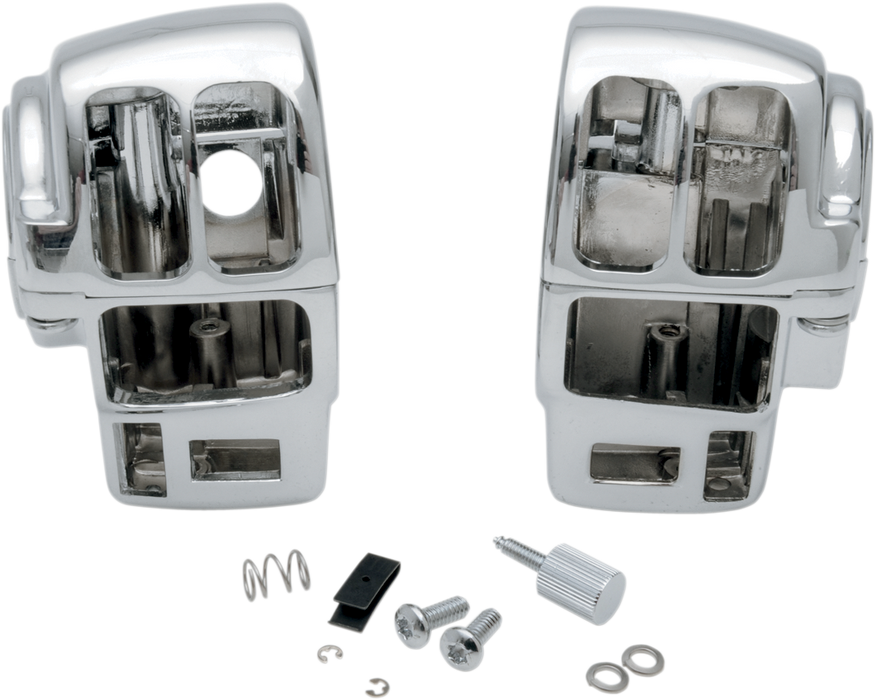 Handlebar Switch Housing Kit - Radio/Cruise - Chrome