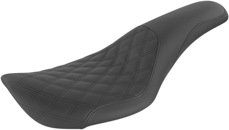Profiler Seat - Front Lattice/Rear Smooth - Black - FXDWG '96-'03