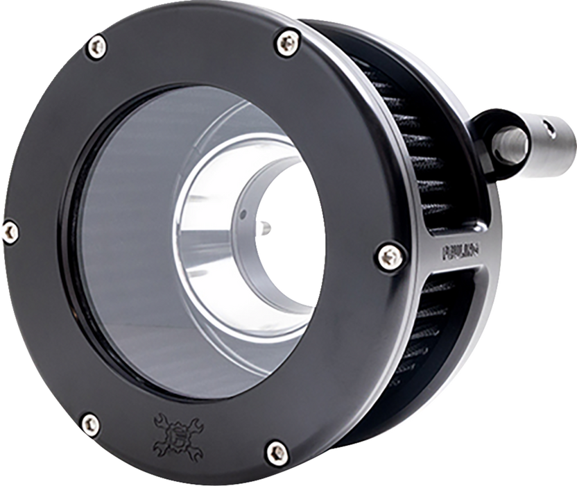 BA Air Cleaner Kit - Black/Clear with Black Filter - '93-'99 Evolution Big Twin
