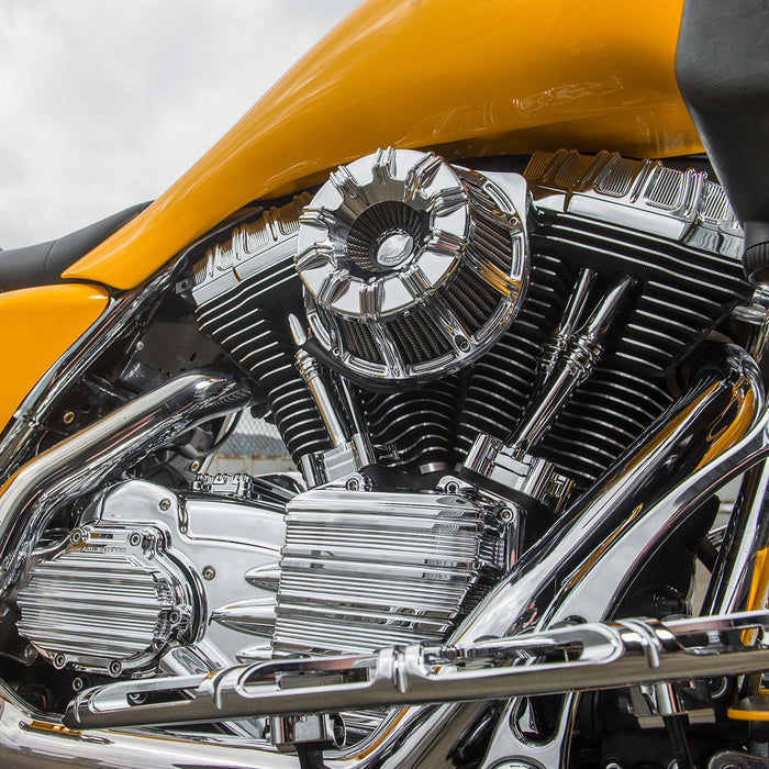 10-Gauge® Inverted Series Air Cleaner, Chrome