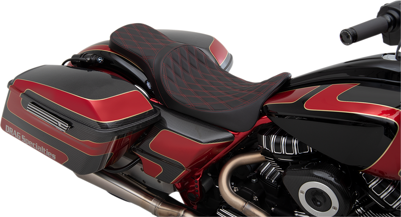 Predator 2-Up Seat - Double Diamond - Red Stitching - FL '08-'23