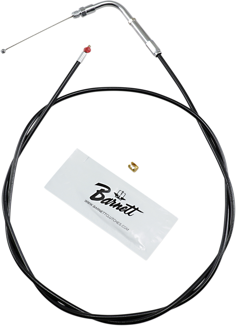 Black Vinyl Throttle Cable - +6" Size - 50" Length