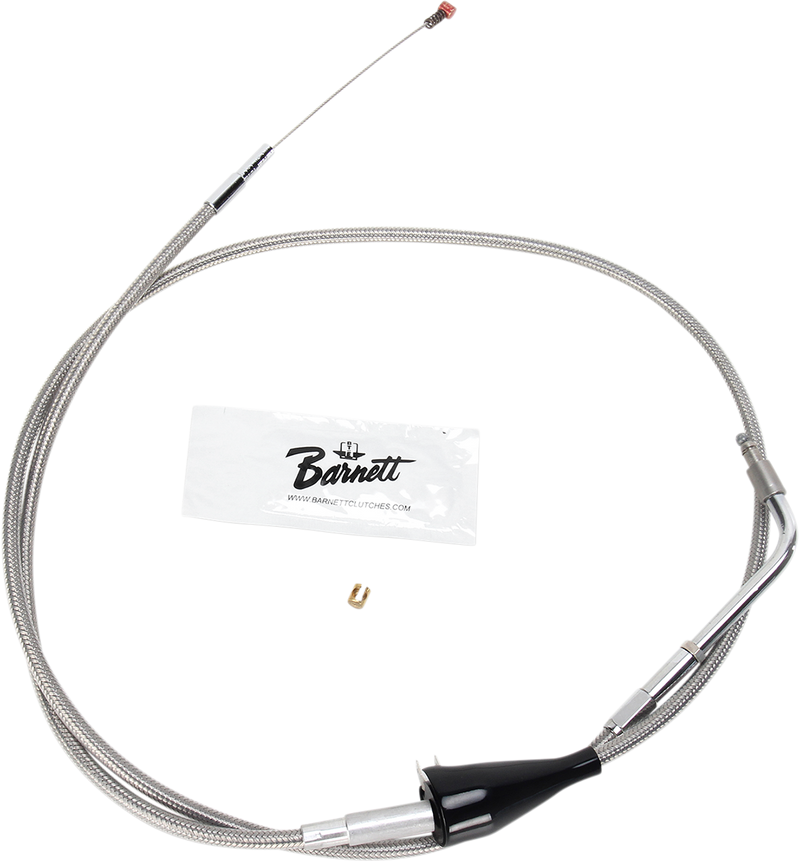 Stainless Steel Idle Cable - +6" - '02-'07 Touring