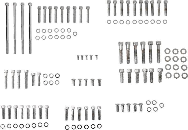 Bolt Kit - Complete Motor - Knurled/Socket-Head - '07-'16 Touring