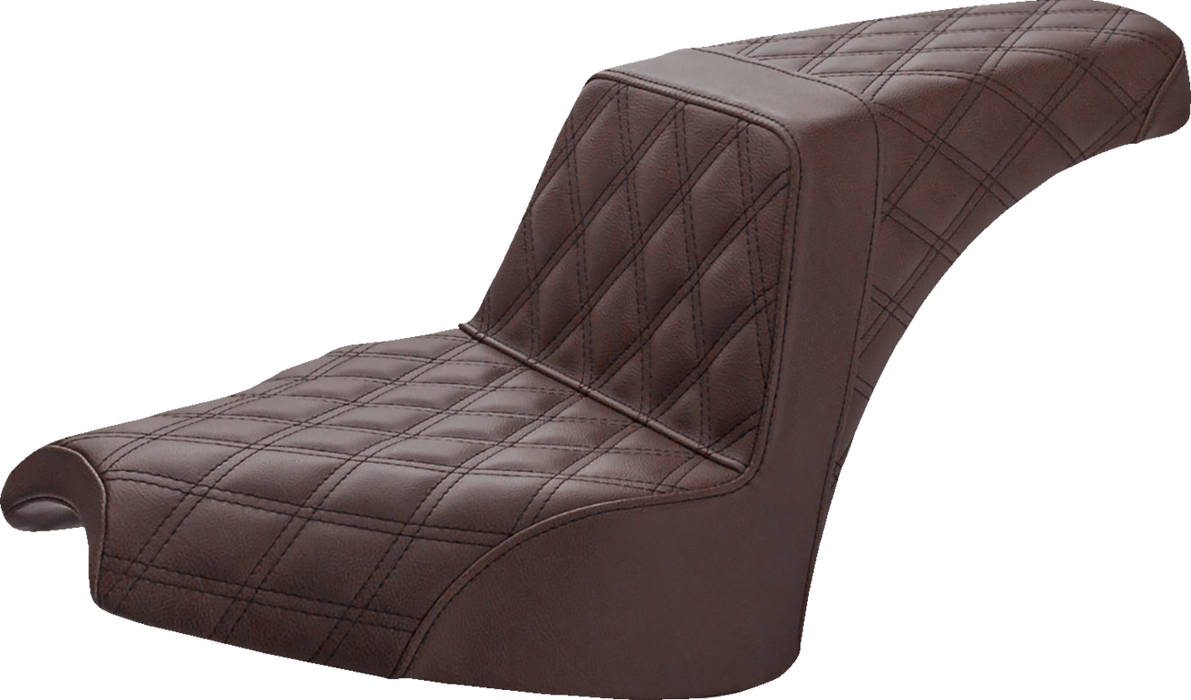 Step-Up Seat - Full Lattice Stitch - Brown - Chief
