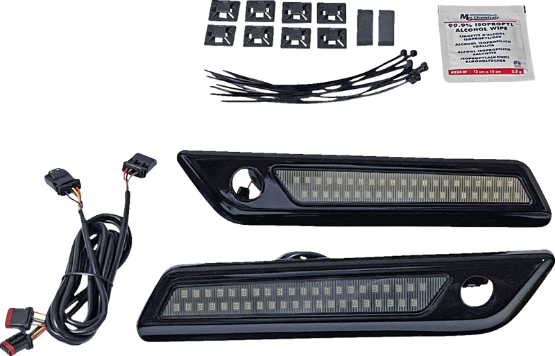 Latch Light - Saddlebag - Dual Color - Smoke - Black