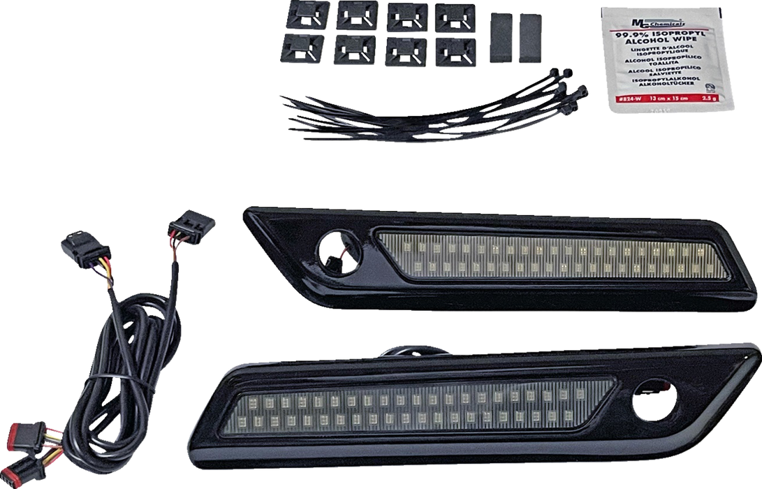 Latch Light - Saddlebag - Dual Color - Smoke - Black