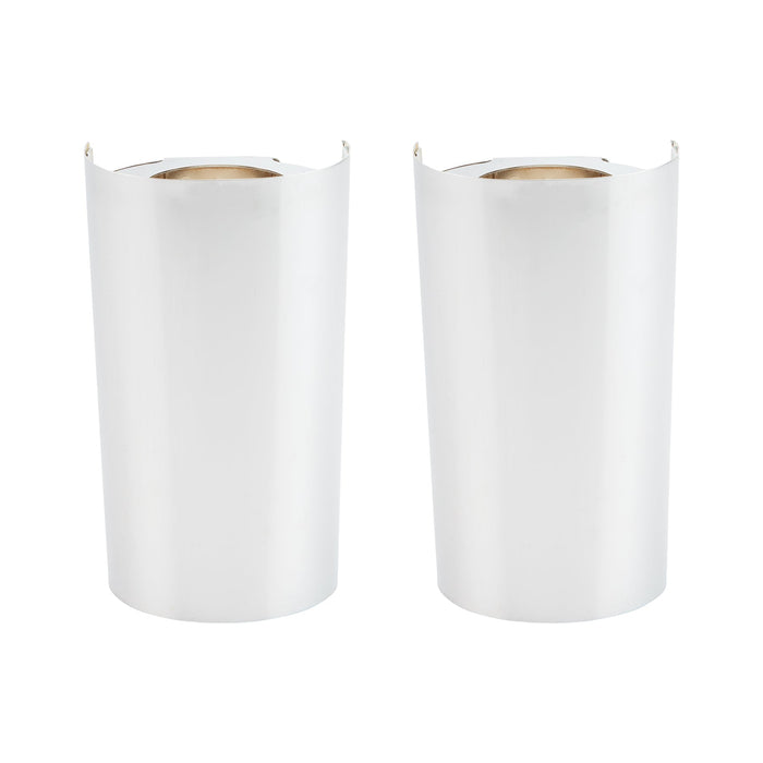 Smooth Steel Fork Boots For Fat Tire, Chrome