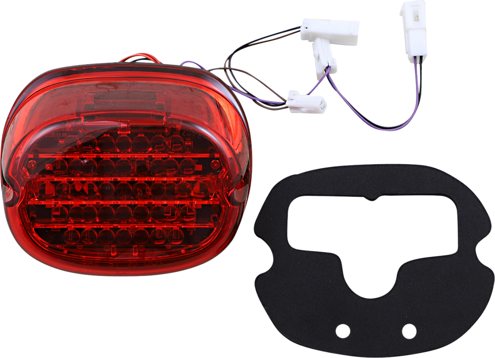 Taillight w/ Integrated Turn Signal - No Window - Red Lens