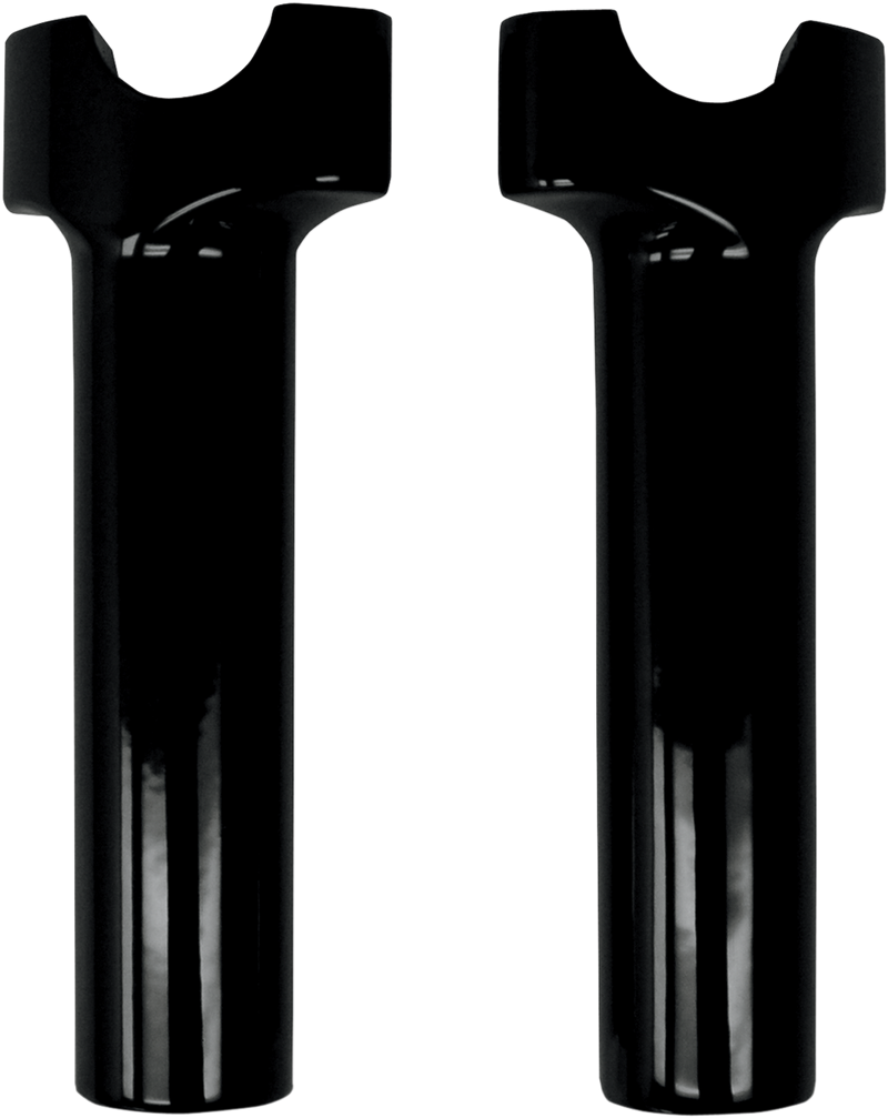 Buffalo Billet Aluminum Handlebar Risers - 6" - Black