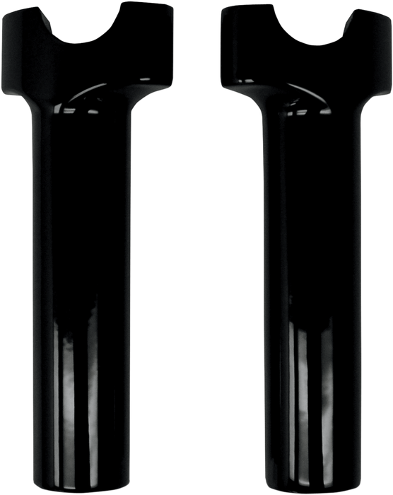 Buffalo Billet Aluminum Handlebar Risers - 6" - Black