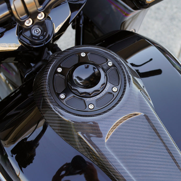 12-Point Gas Caps for 2024-up Touring, Black