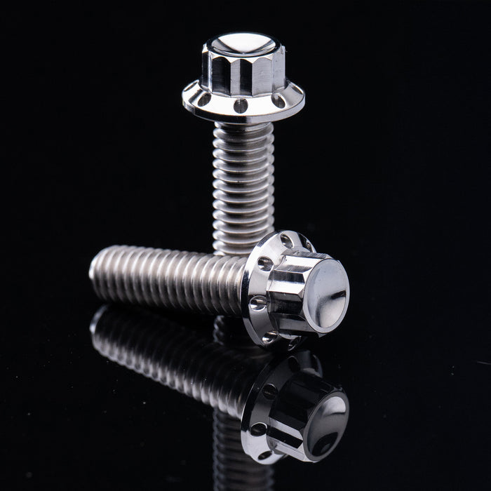 Rocker Box Titanium 12-Point Bolt Kits, Polished