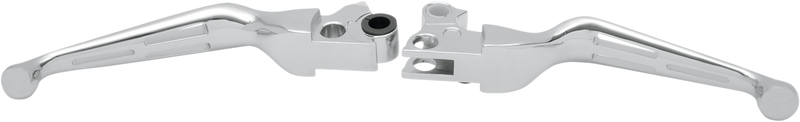 Slotted Wide Blade Lever Set - Chrome