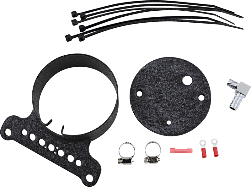 Single Gauge Bracket - Wrinkle Black