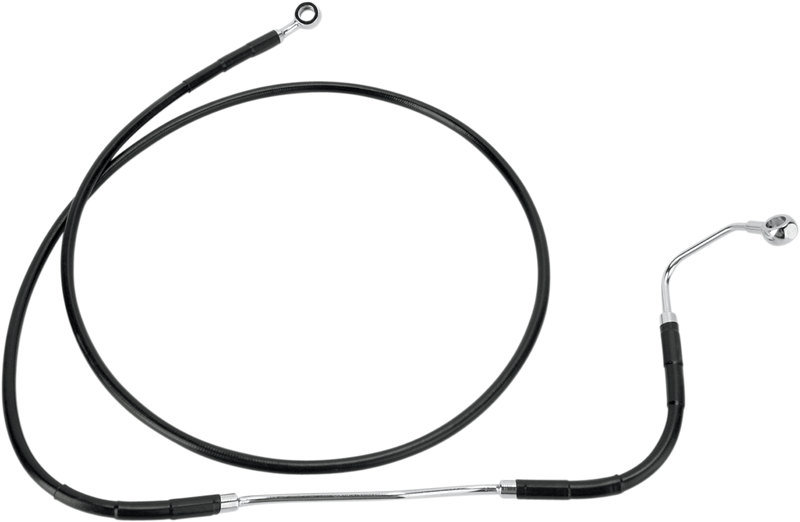 Brake Line - Front - Black - +6" ABS