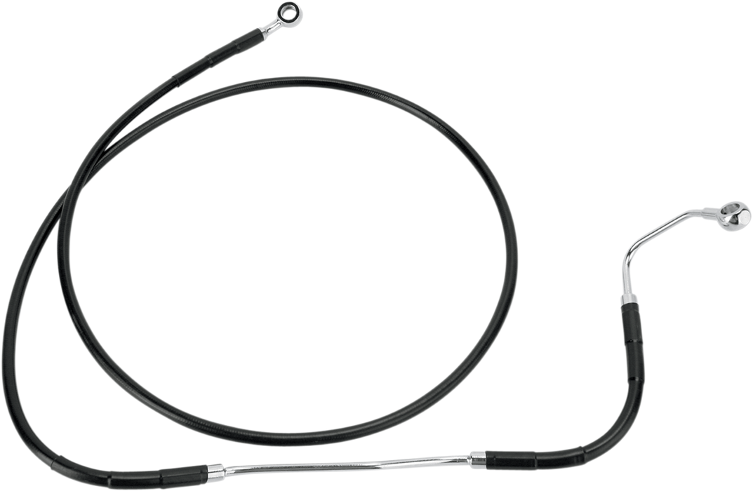 Brake Line - Front - Black - +6" ABS