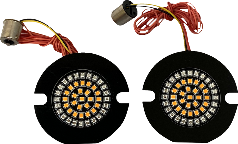 Flat Rear Turn Signal - 1156 - Amber Lens