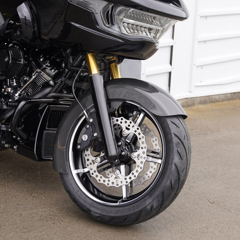 Carbon Fiber Rapper Front Fenders, Fat 18"
