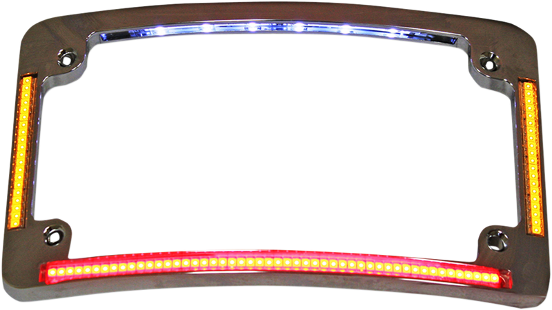 License Plate Frame - Radius - Chrome