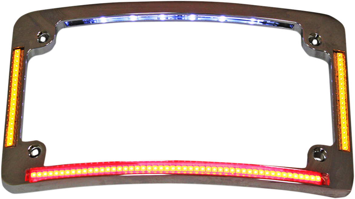 License Plate Frame - Radius - Chrome