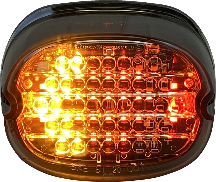 Taillight w/ Integrated Turn Signal - No Window - Smoke Lens