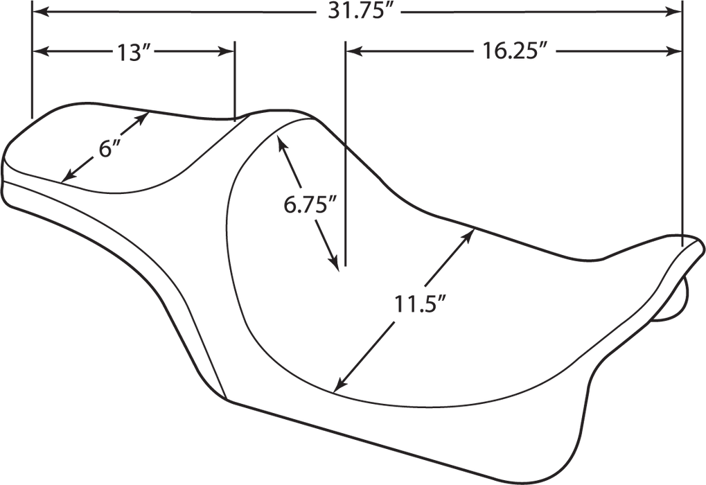 Predator III Seat - Smooth - FLHR/FLHX '99-'07