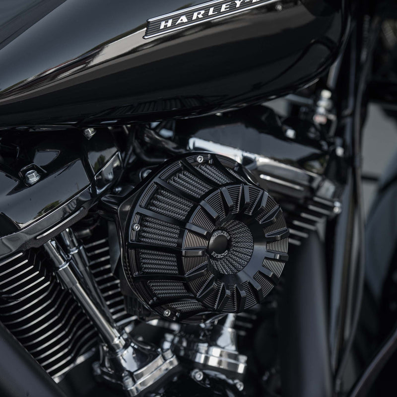 15-Spoke Inverted Series Air Cleaner, Black