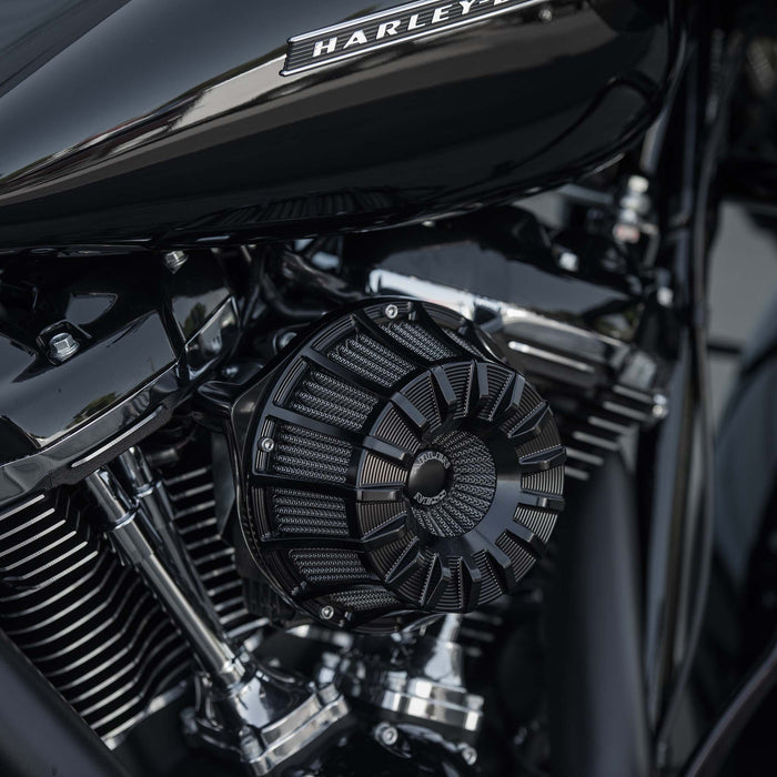 15-Spoke Inverted Series Air Cleaner, Black