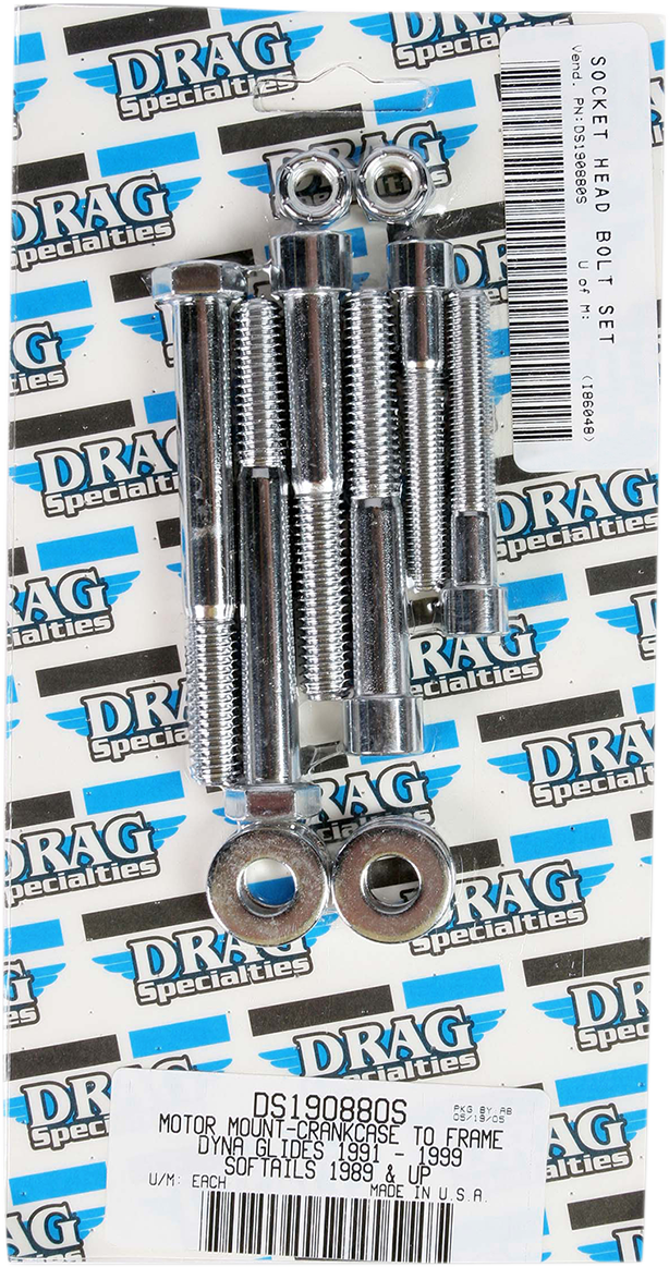 Bolt Set - Motor Mount - Smooth - Dyna/Softail