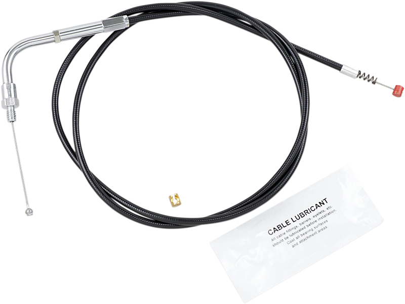 Black Vinyl Idle Cable - +6" Size - 41" Length