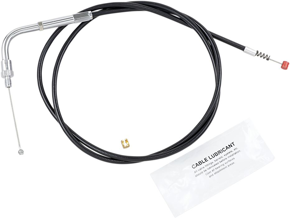 Black Vinyl Idle Cable - +6" Size - 41" Length