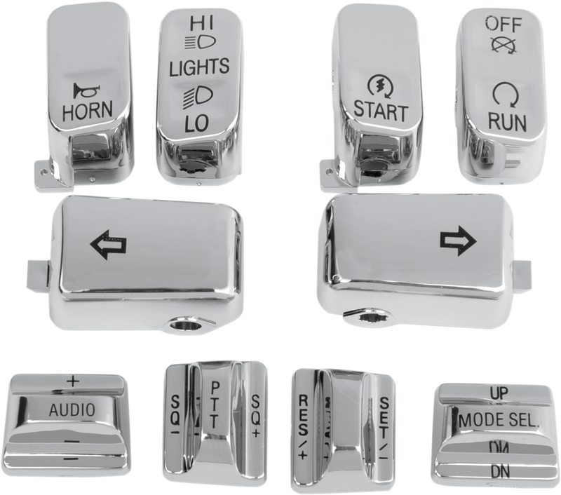 Switch Cap Kit - Audio/Cruise - Chrome