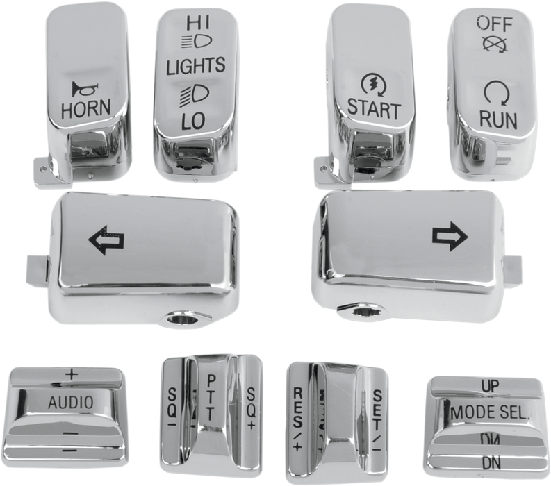 Switch Cap Kit - Audio/Cruise - Chrome