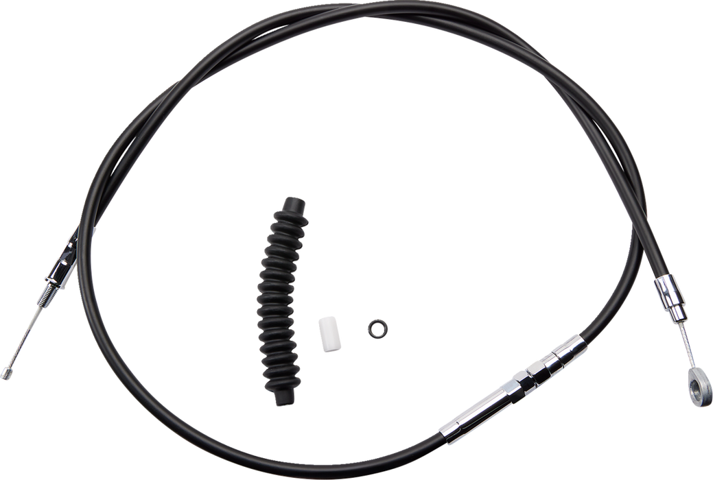 High-Efficiency Black Vinyl Clutch Cable - 62-11/16"