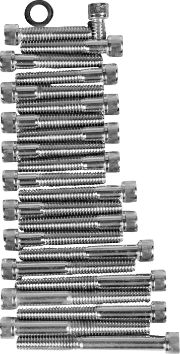 Bolt Set - Cam/Primary/Sprocket Cover - Socket-Head/Knurled - '86-'90 Sportster