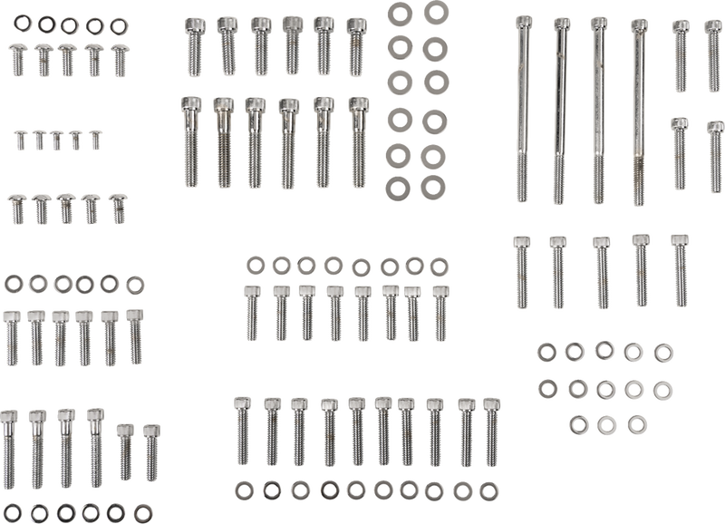 Bolt Kit - Complete Motor - Knurled/Socket-Head - '07-'17 Softail/Dyna
