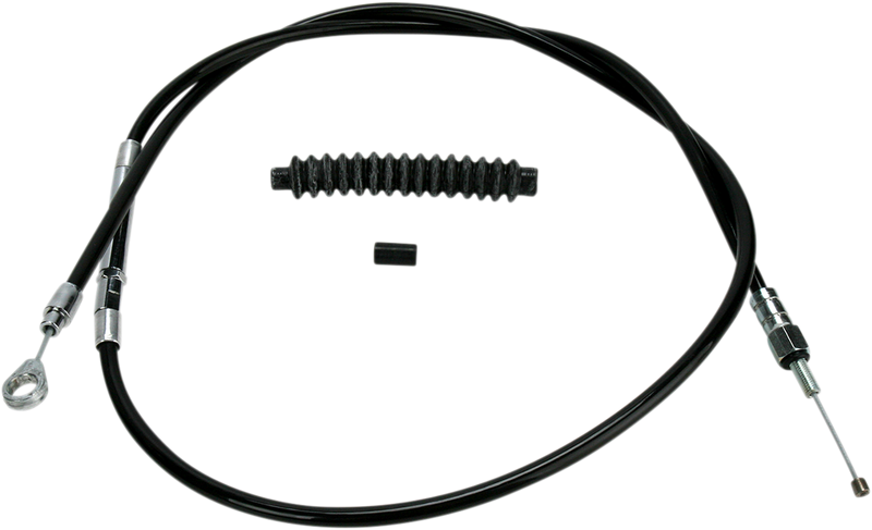 High-Efficiency Black Vinyl Clutch Cable - +6" Size