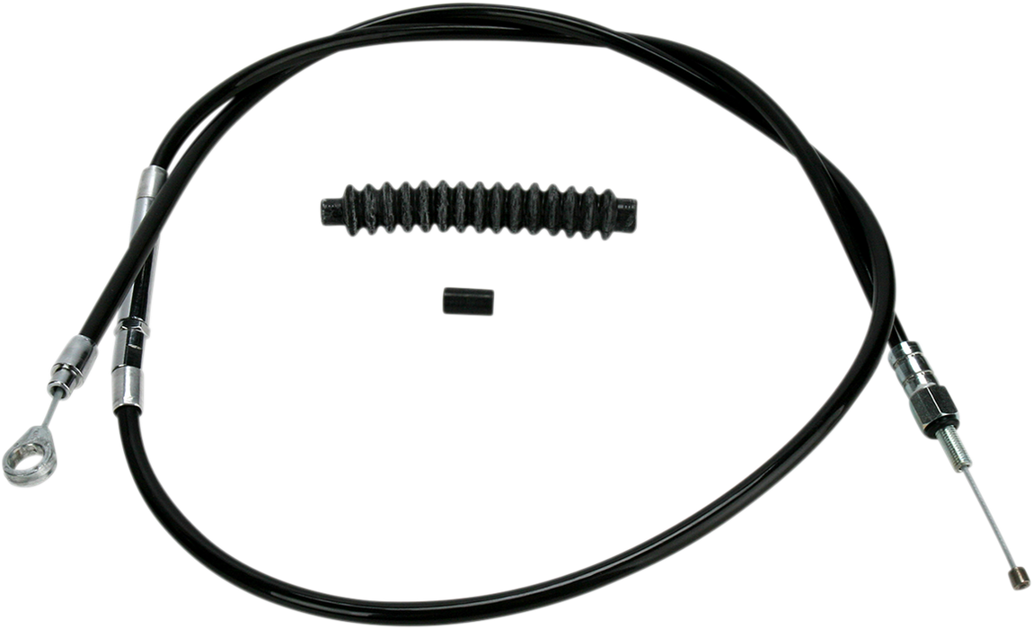High-Efficiency Black Vinyl Clutch Cable - +6" Size