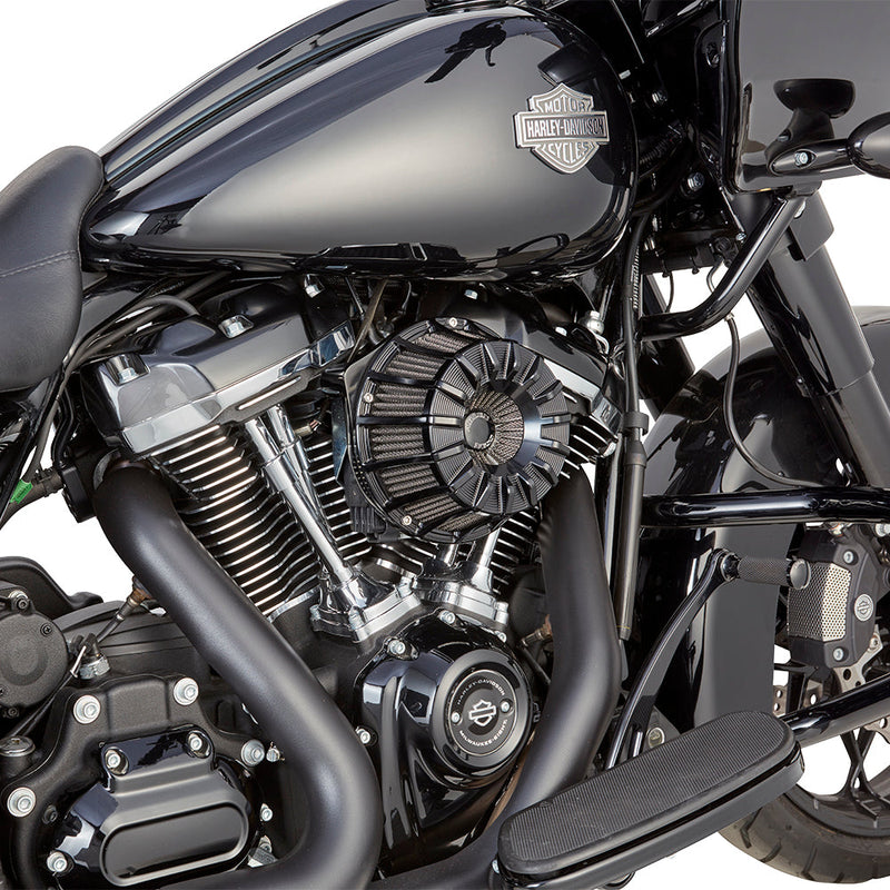 15-Spoke Inverted Series Air Cleaner, Black