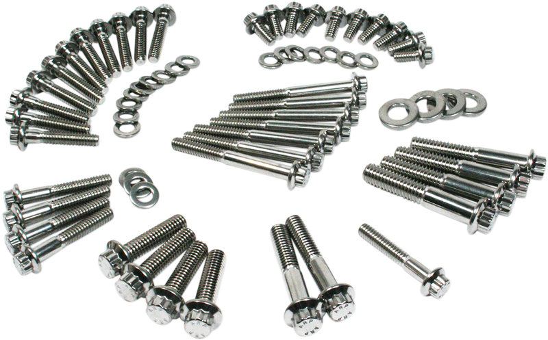 Fastener Kit - External Primary/Transmission - 12-Point/Dress-Up - Softail