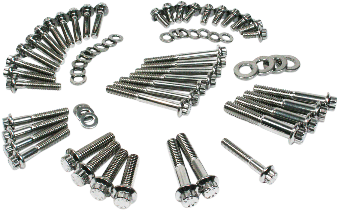 Fastener Kit - External Primary/Transmission - 12-Point/Dress-Up - Softail