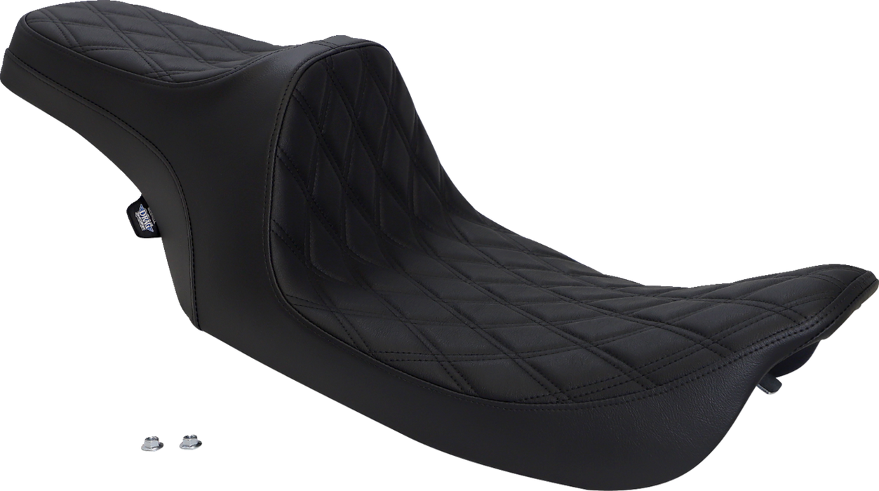 Predator III Seat - Double Diamond - Black Stitched - FLHR/FLHX '99-'07