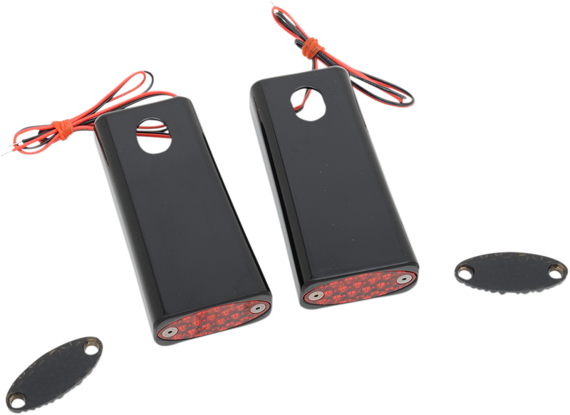 Strut LED Marker Light - Black/Red