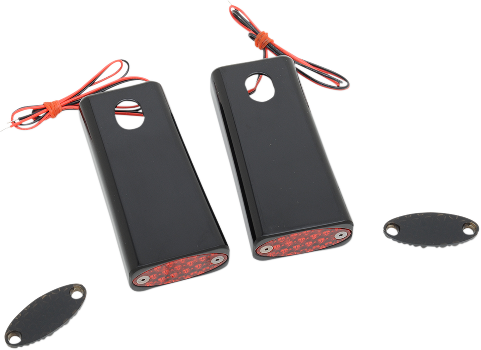 Strut LED Marker Light - Black/Red