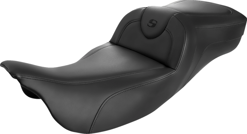 Roadsofaâ¢ Extended Reach Seat - Black/Black Stitching - w/ Backrest - FL '08-'24