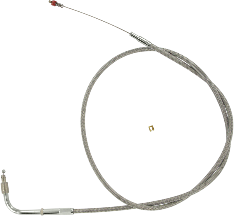 Stainless Steel Idle Cable - +6" - Dyna/FXR/Softail