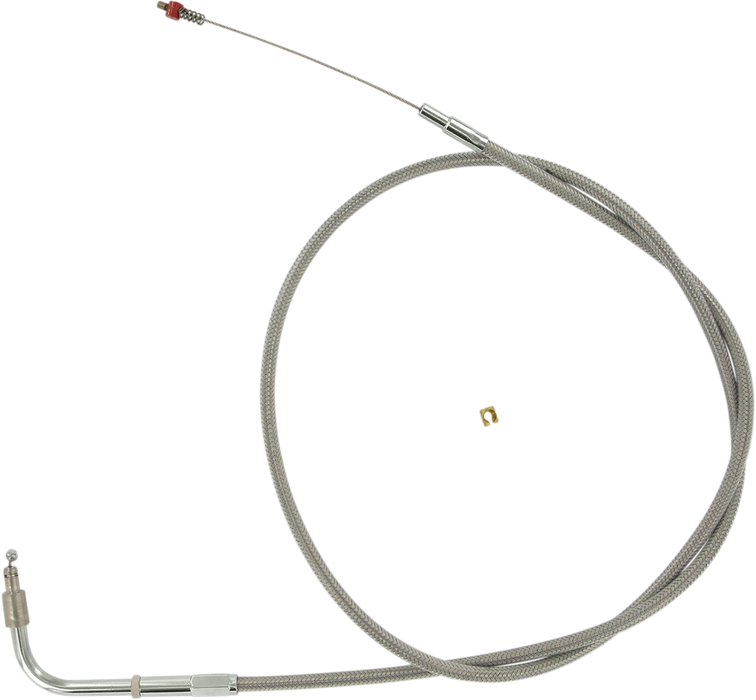 Stainless Steel Idle Cable - +6" - Dyna/FXR/Softail