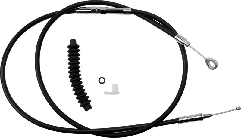 High-Efficiency Black Vinyl Clutch Cable - 64-11/16"